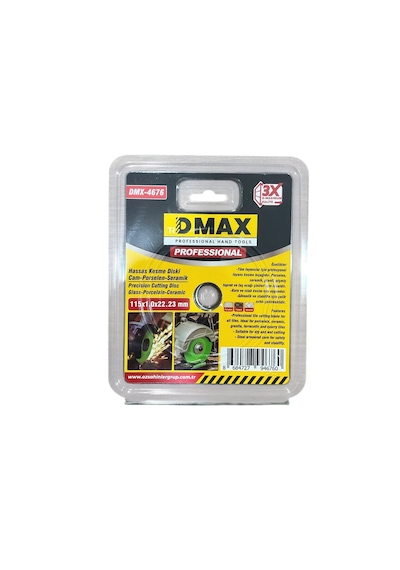 Dmax Cam Porselen Seramik Kesici Hassas Kesim 115 Mm X 1.0 X 22. 23 Mm