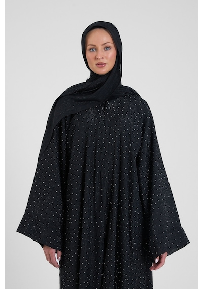 Şakika Shine Taşlı Abaya Ferace & Şal - Standart Beden & Farklı Boy Siyah Şakika Shine Taşlı Abaya Ferace & Şal - Standart Beden & Farklı Boy Siyah