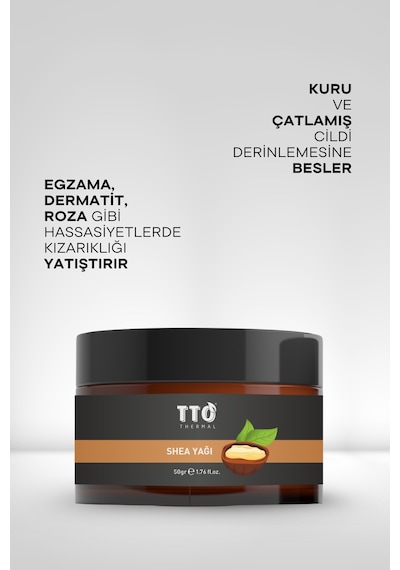 Tto Thermal Shea Yağı – Yoğun Nemlendirici ve Cilt Onarıcı Doğal Yağ 100 Ml