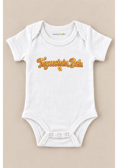 Babylimon Teyzesinin Balı Beyaz Kısa Kollu Çıtçıtlı Bebek Zıbını Beyaz - 930083800 Beyaz