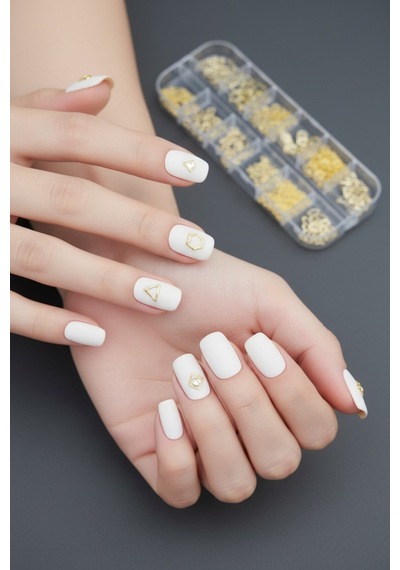 12'li Tırnak Süsleme - Nail Art Charm - Nail Art Süs Taşı - Protez Tırnak Çarm Süsü 32-5