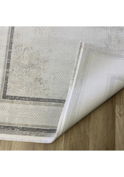 Hoom Rugs Grandy 4691 Antrasit Modern Halı Antrasit Beyaz