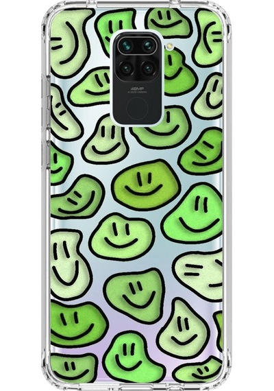 Xiaomi Redmi Note 9 Uyumlu Şeffaf Kılıf Wallpaper 9 Tasarımlı