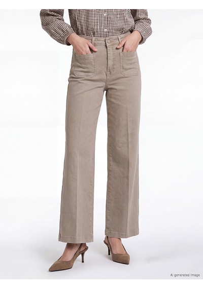 Lcw Jeans Bej Culotte Fit Kadın Jean Pantolon