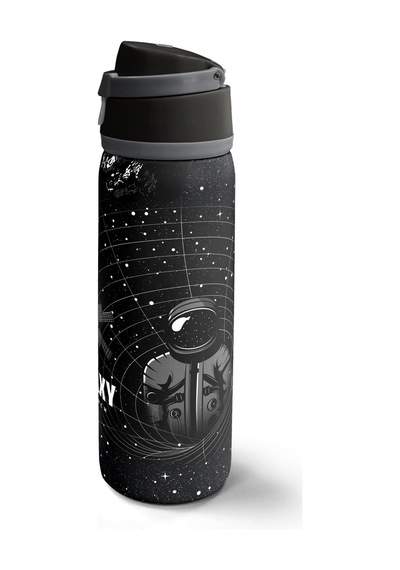Coral High Siyah Galaxy Desenli Pipetli Ve Direkt İçim Çelik Termos 800 Ml 38533 Siyah