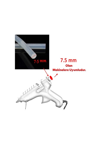 84 Adet İnce Mum Silikon 7.5 Mm Uzunluk 30 Cm Çubuk Sıcak Silikon Hobi Eşya Maket Yapıştırma Slikon
