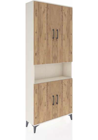 Arges Dolap 5 Raflı 4 Kapaklı 88x30x221 Aytaşı-çam Aytaşı