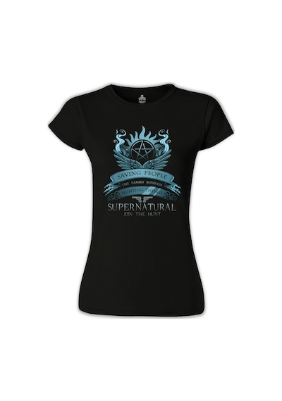 Supernatural - Join The Hunt Siyah Kadın Tshirt 001