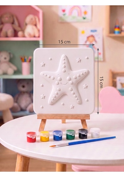 15x15 Deniz Yıldızı Taş Boyama Seti Çocuk Ve Yetişkin Hobi Kiti