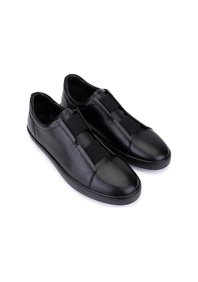 Tamer Tanca Erkek Hakiki Deri Siyah Sneakers & Spor Ayakkabı 1174 07 Erk Ayk Sk25-26 Sıyah Dr Siyah