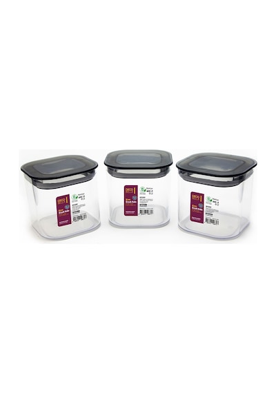 12 Adet 0.5 Lt İstiflenebilir Kristal Vakumlu Erzak Kabı 0.5 Lt Vakumlu Saklama Kabı Çok Renkli