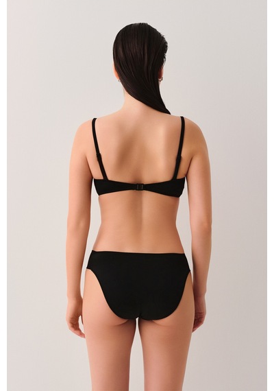 Suwen Metal Aksesuarlı Straplez Bikini Üst Sbn26540012 Siyah