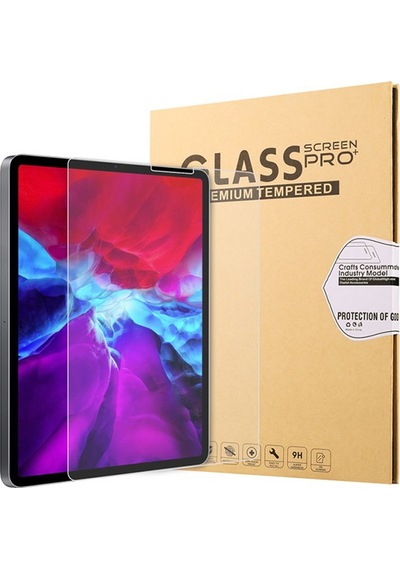 Apple Uyumlu iPad Pro 12.9 2021-2020-2018 Tempered Cam Ekran Koruyucu