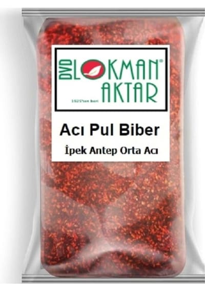 Dvd Lokman Aktar İpek Pul Biber Antep Orta Acı 500 G