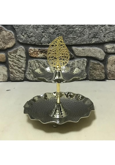 Mini Bakır Katlı İkramlık