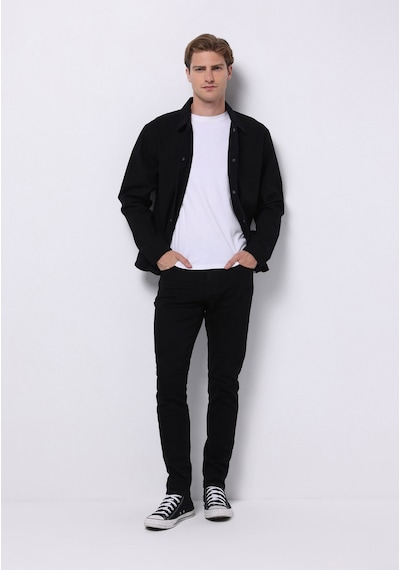 Colin's Colins Crop Fit Erkek Siyah Shacket Cl1075308 Q1.v1 Blk Siyah