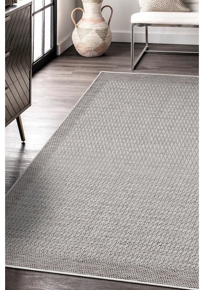 Dekozer Sisaletta Jüt Görünümlü Sisal Dokuma Modern Kilim Tozumaz, Robot Süpürge Uyumlu Krem