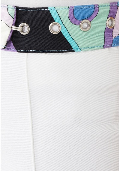 Pucci Şık Pantolon Beyaz