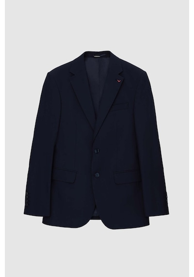 D's Damat Ds Damat Slim Fit Lacivert Mono Yaka Tek Yırtmaçlı Astarlı Takim Elbise Yelekli 4HFY5ORT01599 Lacivert