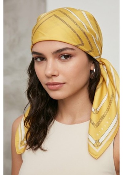 Sisley Flora Bandana/fular -2019-47 47 Sarı