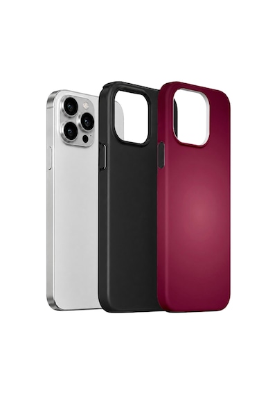 Velvoria Valestra Berry Glow Gradient Apple iPhone Uyumlu 15 Pro Darbe Korumalı Kılıf Valestra Select - Berry Glow Gradient