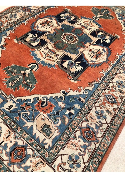 El Dokuma Ipek Yün Iran Tebriz Halı 292X200Cm 008 Teşhir Ürün