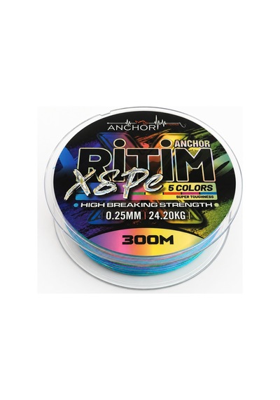 İp Örgü Misina - 8 Kat - Anchor Ritim X8 - 300mt - Ebruli - 0.25mm