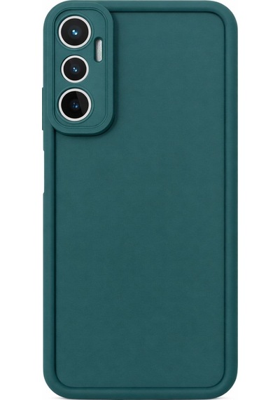 İnfinix Hot 20 4g Uyumlu Kamera Çıkıntılı Mat Silikon Telefon Kılıfı Yeşil