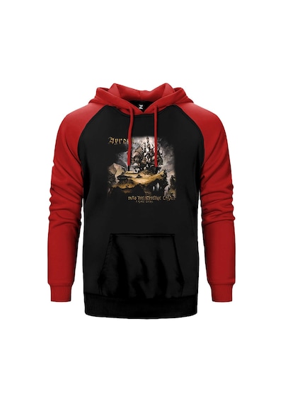 Ayreon Electric Castle Kırmızı Renk Reglan Kol Kapşonlu Sweatshirt Kırmızı