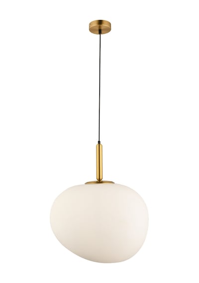 Lampaluce Modern Tasarımlar Opaco Tekli Sarkıt 47cm Eskitme