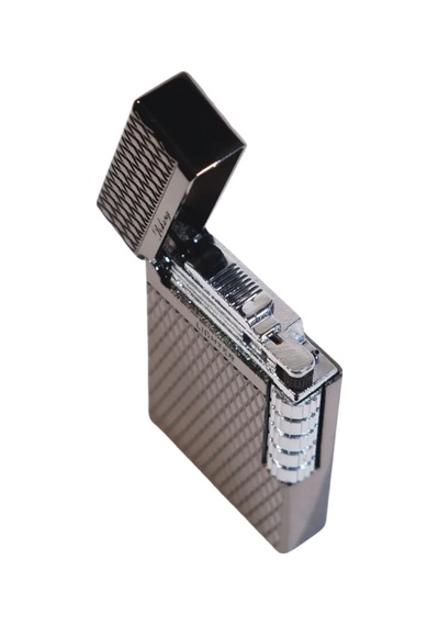 Black Martin Soft Flame Desenli Gunmetal Metal Çakmak - Tr9280