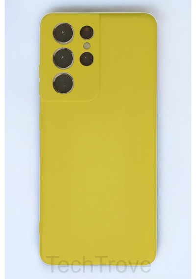 Samsung Uyumlu Galaxy S21 Ultra Kılıf İçi Kadife Soft Silikon Lansman Kapak