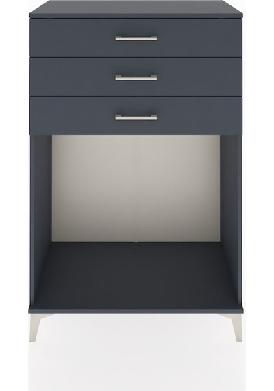 Hyperion Dolap 3 Çekmeceli 88x44x134 Antrasit-antrasit Antrasit