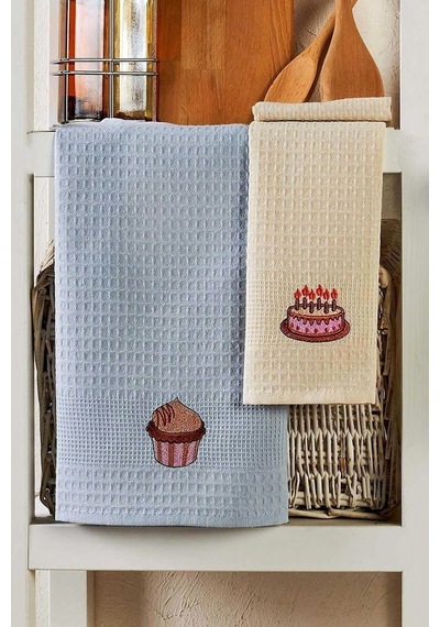 6 Parça Mutfak Kurulama Bezi 40 X 60 Cm Cake Çok Renkli