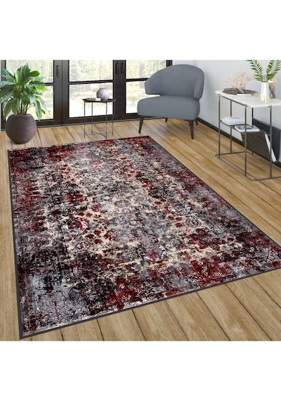 Rovigo Home Dijital Baskı Yıkanabilir Kaymaz Taban Salon Halısı RVG0276 Çok Renkli