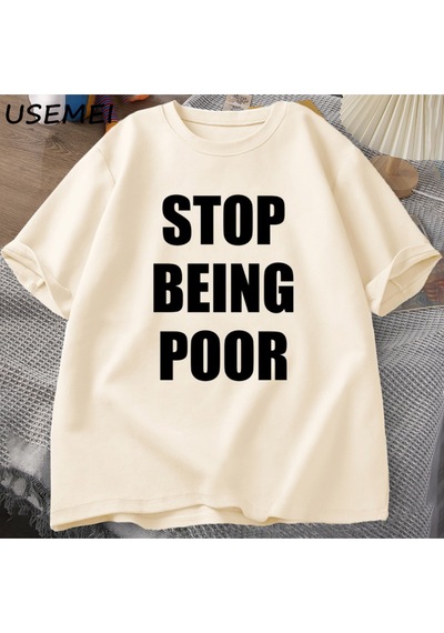 Flood Of Style Fakir Olmak Durdurmak Tshirt Kadınlar Rahat Pamuk Baskılı Tişört Y2k Ünlü İlham Grafik T-shir Haki
