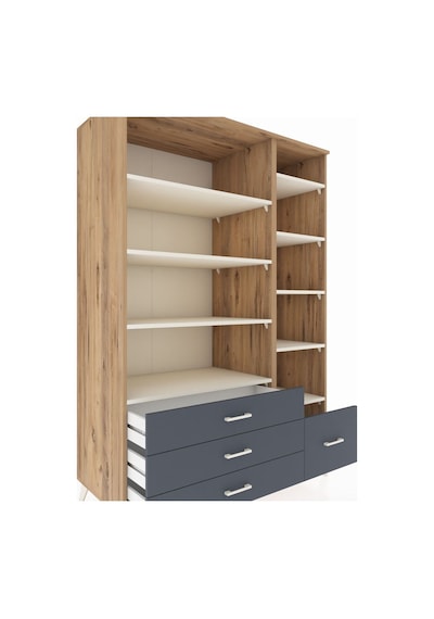 Kronos Dolap 9 Raflı 4 Çekmeceli 132x59x195 Çam-aytaşı/antrasit Aytası/antrasıt Kronos Dolap 9 Raflı 4 Çekmeceli 132x59x195 Çam-aytaşı/antrasit Aytası/antrasıt