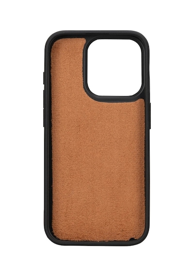 Apple Uyumlu   iPhone 15 Pro Deri Cüzdanlı Kılıf   Mwwn G19 Taba