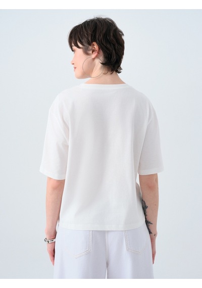Kadın T-shirt Lf2040246 Ecru Ekru