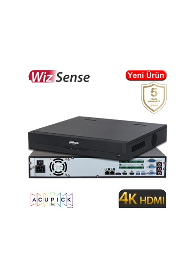 Dahua Nvr5432-eı 32 Kanal 4k 4x20tb Acupıck Wız Sense 2xhdmı 2xvga 3xusb 2xrj45 Nvr Kayıt