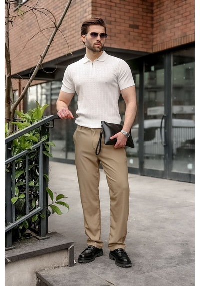 Madmext Camel Basic Erkek Pantolon E6576