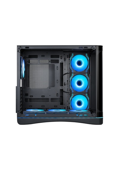 Sama V62bk Black, B850bk 850w, 80+ Bronze, Pcıe 5.1, Atx3.1, Tempered Glass Panel, Panoramic Tasarım, Type-c, 7x120mm Argb Infınıty Fan, Atx, Gamıng Kasa