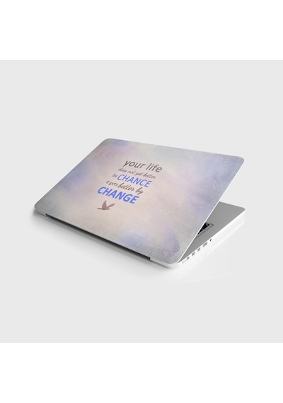 Laptop Sticker Notebook Kaplama Etiketi Hayat Değişim