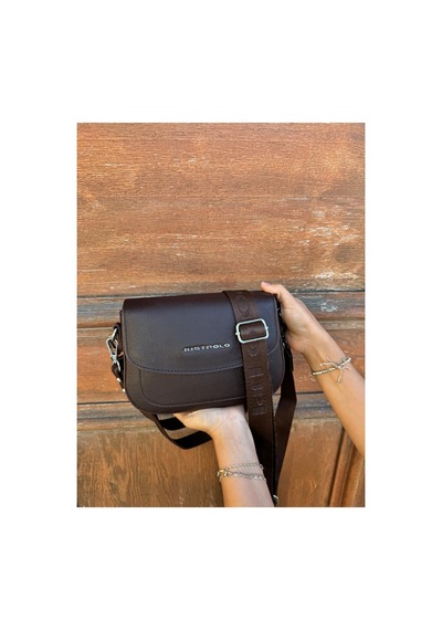 Just Polo Kadın Orta Boy Ayarlanabilir Çapraz Askılı Günlük Kullanıma Uygun El & Omuz Çantası Shoulder Bag Kahverengi