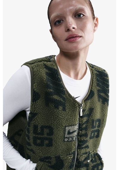 Nike Sportswear Fleece Sherpa Winterized Reversible Sythetic Fill Full-zip Çift Traflı Kadın Peluş Sentetik Dolgu Yelek Yeşil Nike Sportswear Fleece Sherpa Winterized Reversible Sythetic Fill Full-zip Çift Traflı Kadın Peluş Sentetik Dolgu Yelek Yeşil