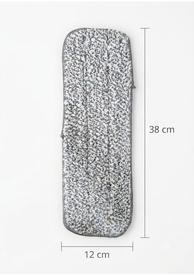 Sprey Mop Yedek Bezi Seti Yüksek Kaliteli Mikrofiber İle Etkili Temizlik 38 Cm-12 Cm Cırtlı 2 Adet