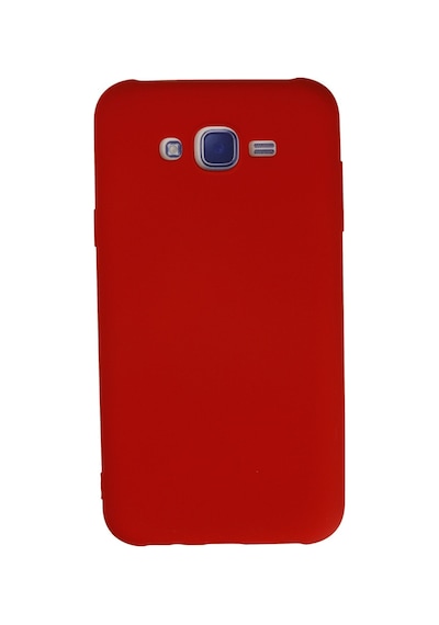 Samsung Galaxy Uyumlu - J7 Kılıf Nano İçi Kadife Silikon - Kırmızı