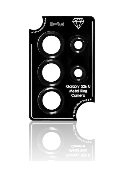Samsung Galaxy Uyumlu S26 Ultra İçin Ipg Prolens Kamera Lens Koruyucu Alüminyum Cd Çerçeveli, Kırılmaz Cam Siyah