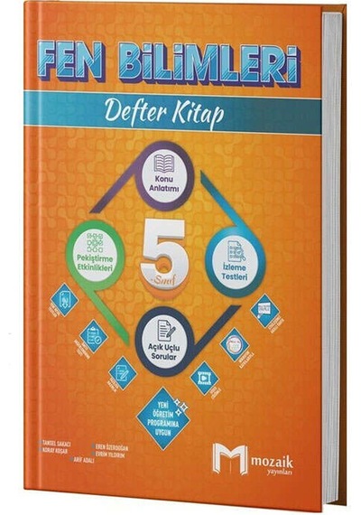 Mozaik Yayınları 2025 5.sınıf Fen Bilimleri Defter Kitap
