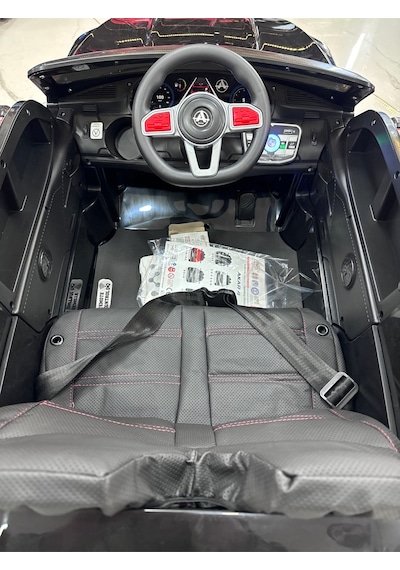 Poyraz Akülü Maserattı Suv Akülü Araba 12v 0-7 Yaş Özel Plaka Siyah